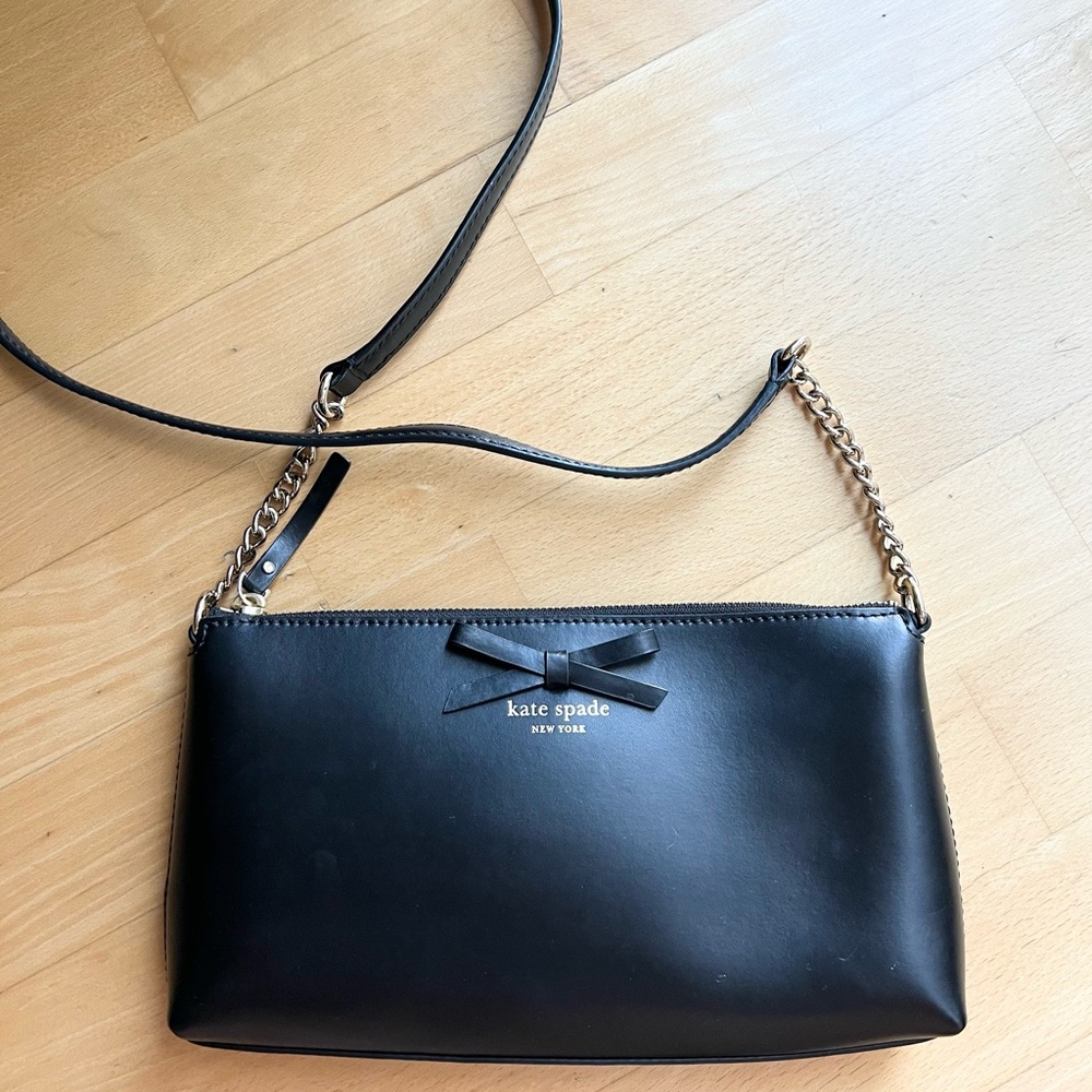 Black Kate Spade Leather Crossbody, Sawyer Street Declan
